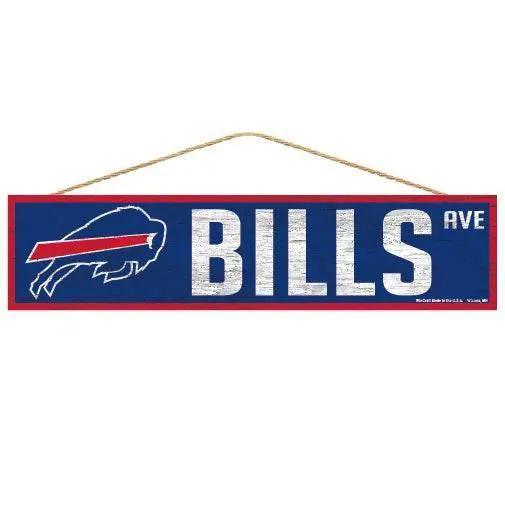 Buffalo Bills Wood Sign 4x17 Avenue Design with Logo - ToylandEU™