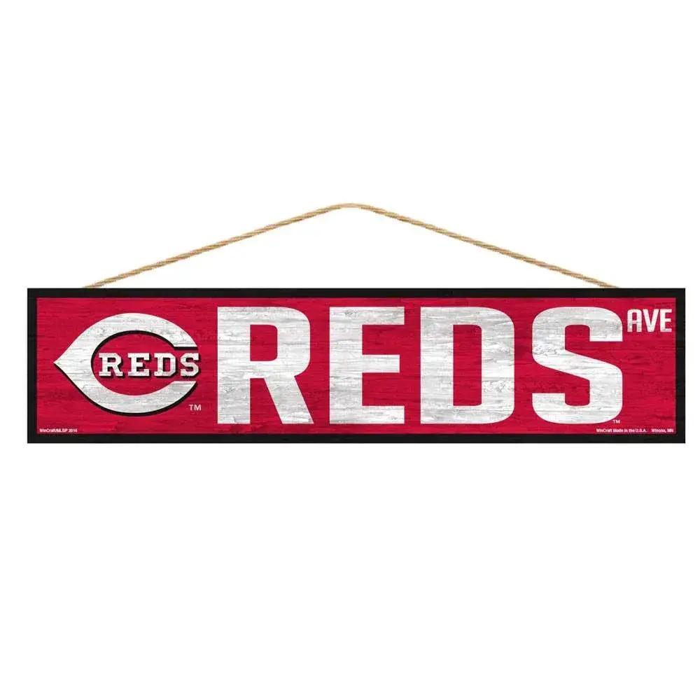 Cincinnati Reds 4x17 Wood Sign With Team Logo By Wincraft - ToylandEU™