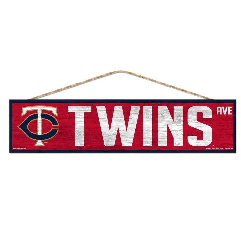 Minnesota Twins Wood Sign 4x17 Inches Team Logo Wincraft - ToylandEU™