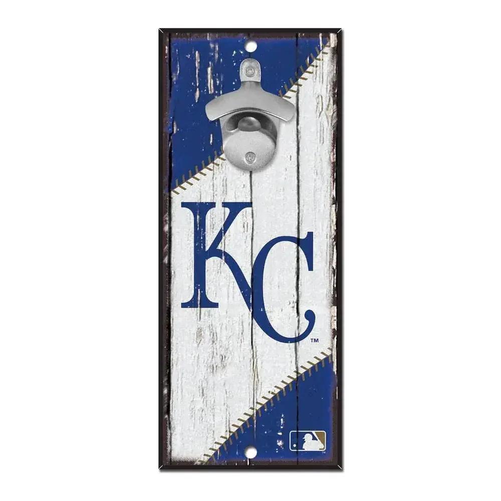 Kansas City Royals Wood Sign 5x11 Bottle Opener Retro - ToylandEU™