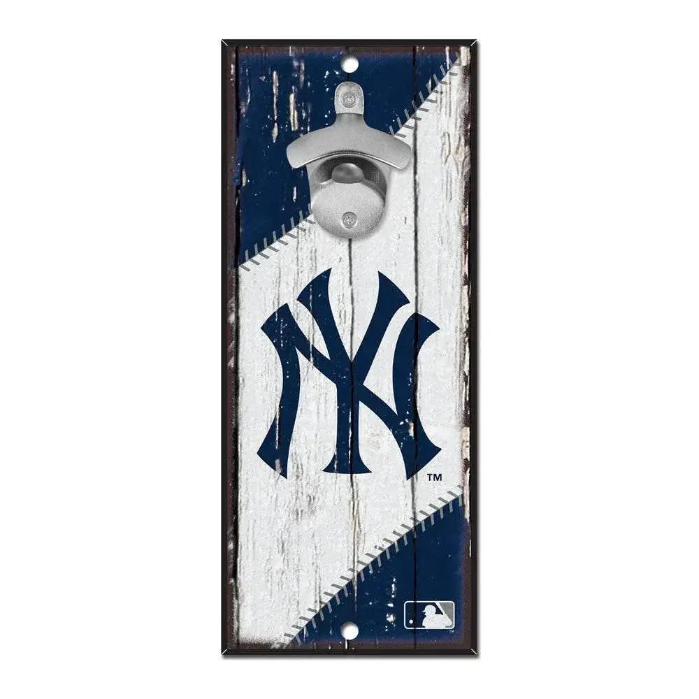 New York Yankees Wood Sign 5x11 Bottle Opener Fan Cave - ToylandEU™