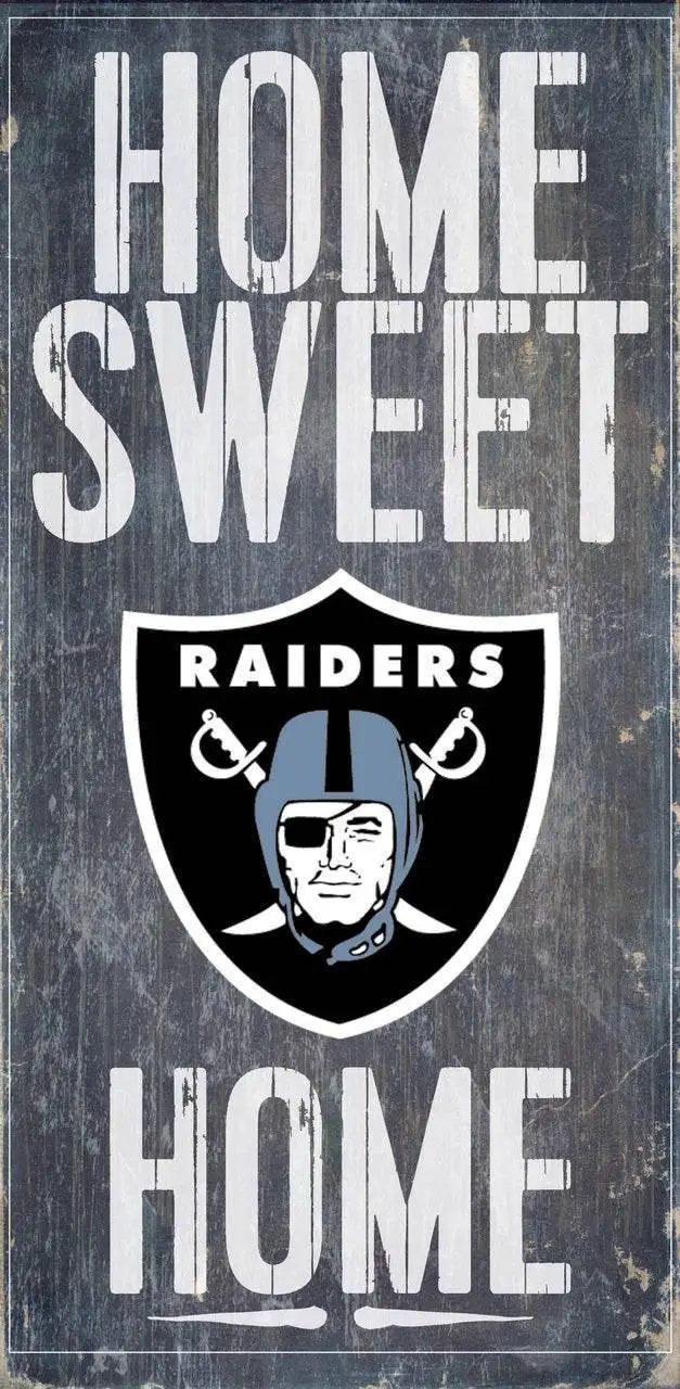Las Vegas Raiders Wood Sign Home Sweet Home 6x12 Inch - ToylandEU™