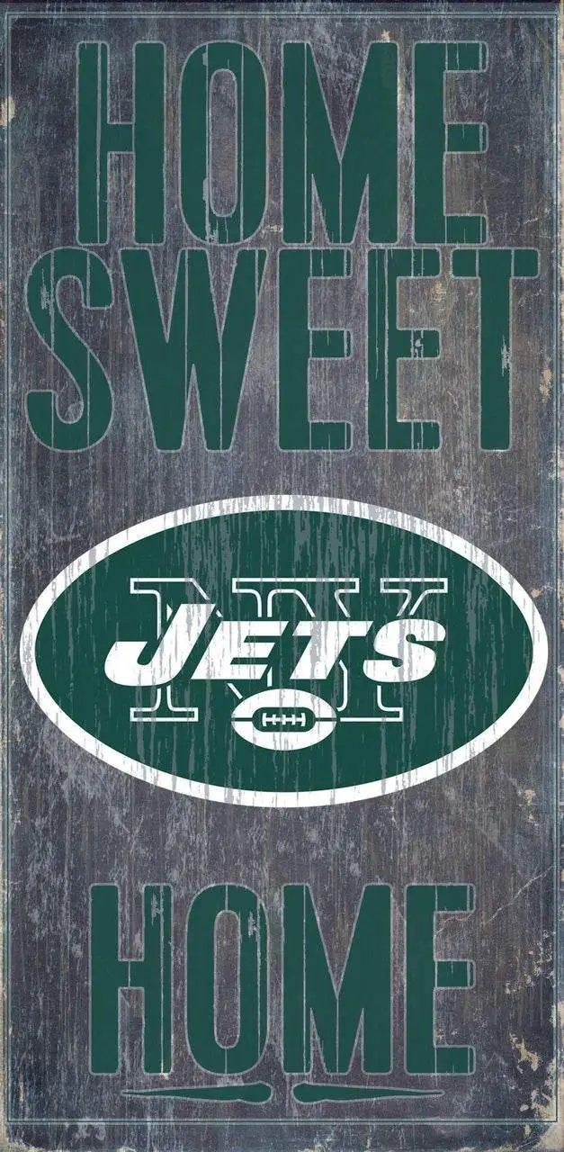 New York Jets Wood Sign Home Sweet Home 6x12 Inch Plaque - ToylandEU™