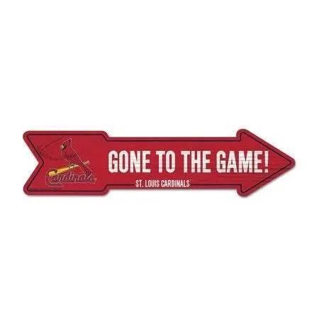 St Louis Cardinals Wooden Arrow Sign 6x24 Inch Decor - ToylandEU™