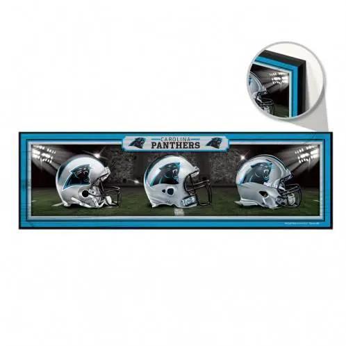 Carolina Panthers Wood Sign 9x30 Helmet Design Indoor Decor - ToylandEU™