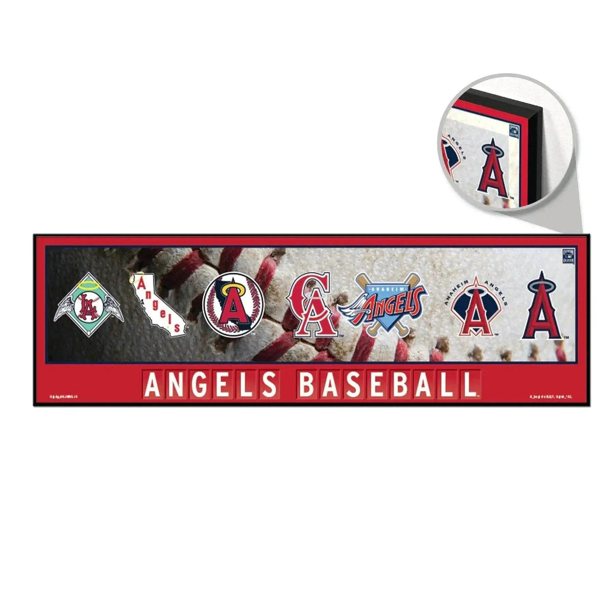 Los Angeles Angels Wood Sign 9x30 Evolution Wall Art - ToylandEU™
