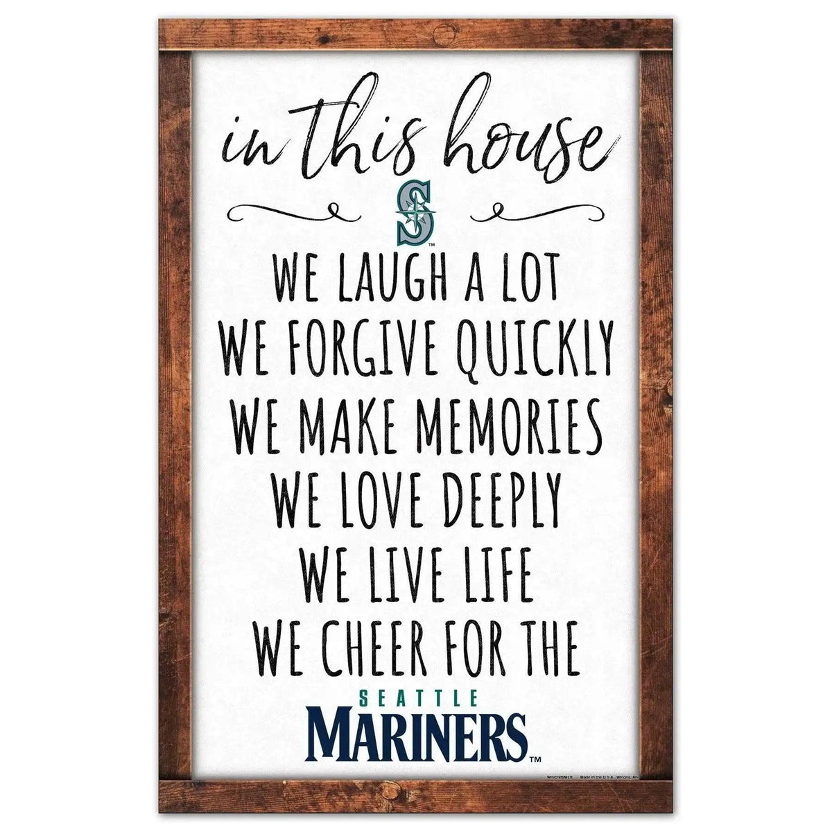 Seattle Mariners 11x17 Wood Sign For Your Home Decor - ToylandEU™