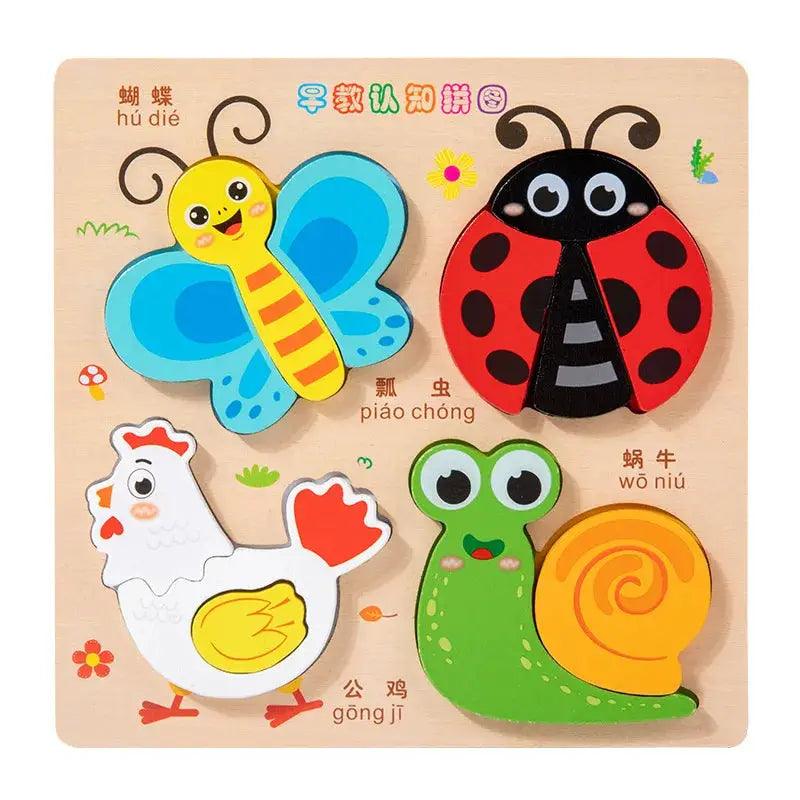 Wooden 3D Puzzles For Kids Educational Development - ToylandEU™