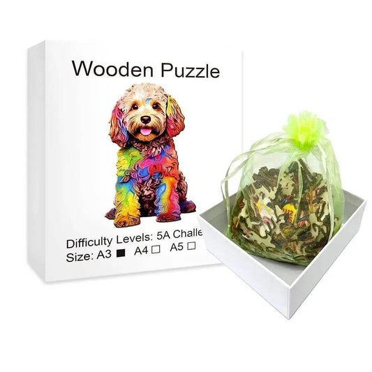 Wooden Animal-Shaped Jigsaw Puzzles for All Ages – Unique A3 Family Game Experience - ToylandEU