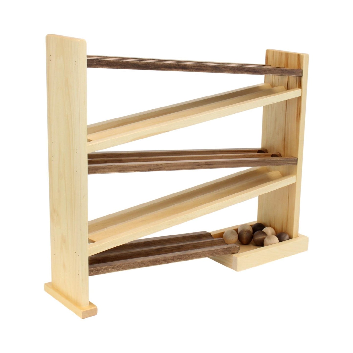 Wooden Ball Roller Racetrack Toy Amish Made Safer Quality