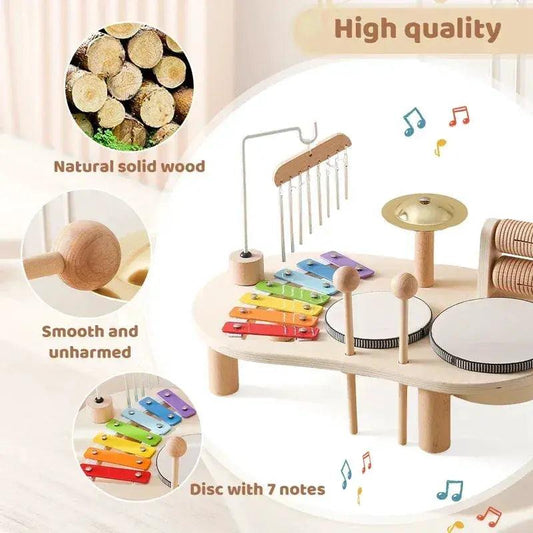 Wooden Bandstand Montessori Toy For Babies Eco Friendly - ToylandEU™