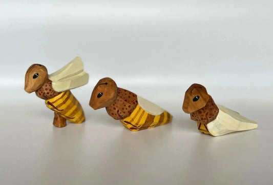 Wooden Bees Toy Set Handmade For Fine Motor Skills - ToylandEU™