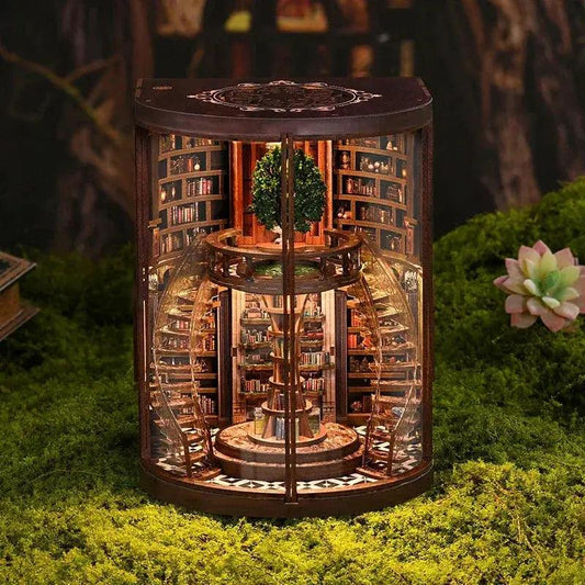 Wooden Book Nook Kit 3D Puzzle For Home Decor Gift - ToylandEU™
