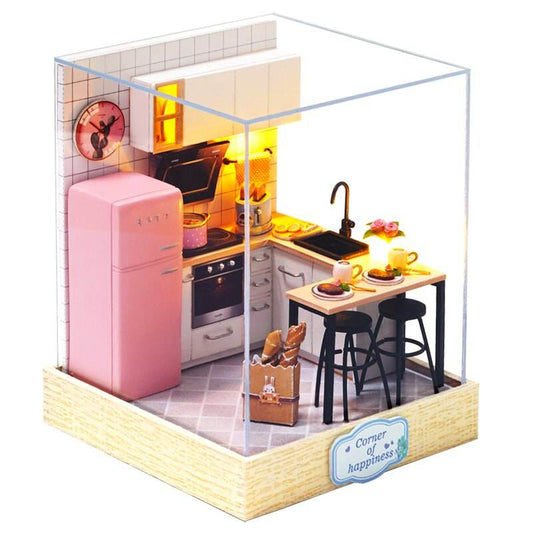 Wooden DIY Sushi Dollhouse Miniature - Creative Play & Birthday Gift - ToylandEU
