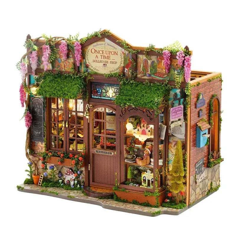 Wooden Dollhouse Kit 3D Puzzle For Diy Room Decor Craft - ToylandEU