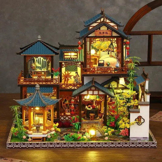 Wooden Dollhouse Realistic Miniature Furniture Set - ToylandEU™