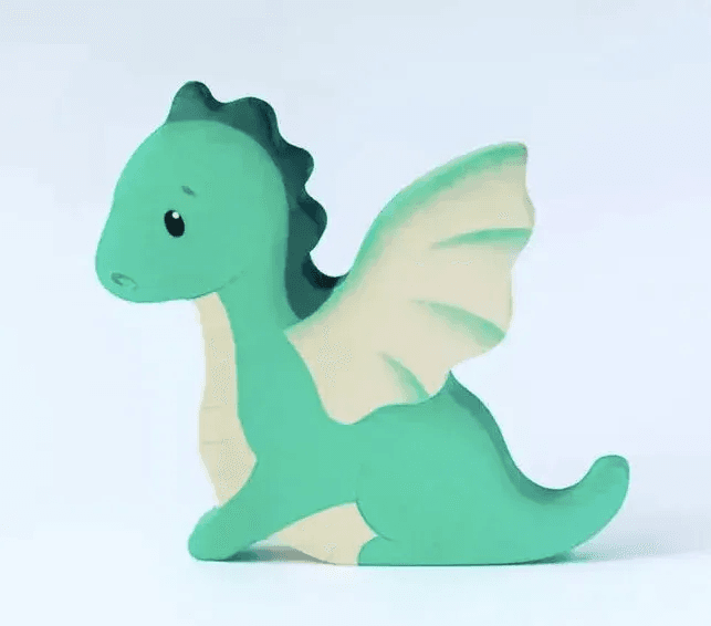 Wooden Dragon Toy Handmade Safe Eco Friendly Playtime - ToylandEU