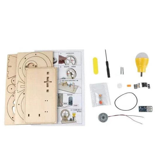 Wooden Hand Generator Kids Science Toy Funny STEM Technology Gadget Physics Kit Educational Toys for Children Learning Toy - ToylandEU™