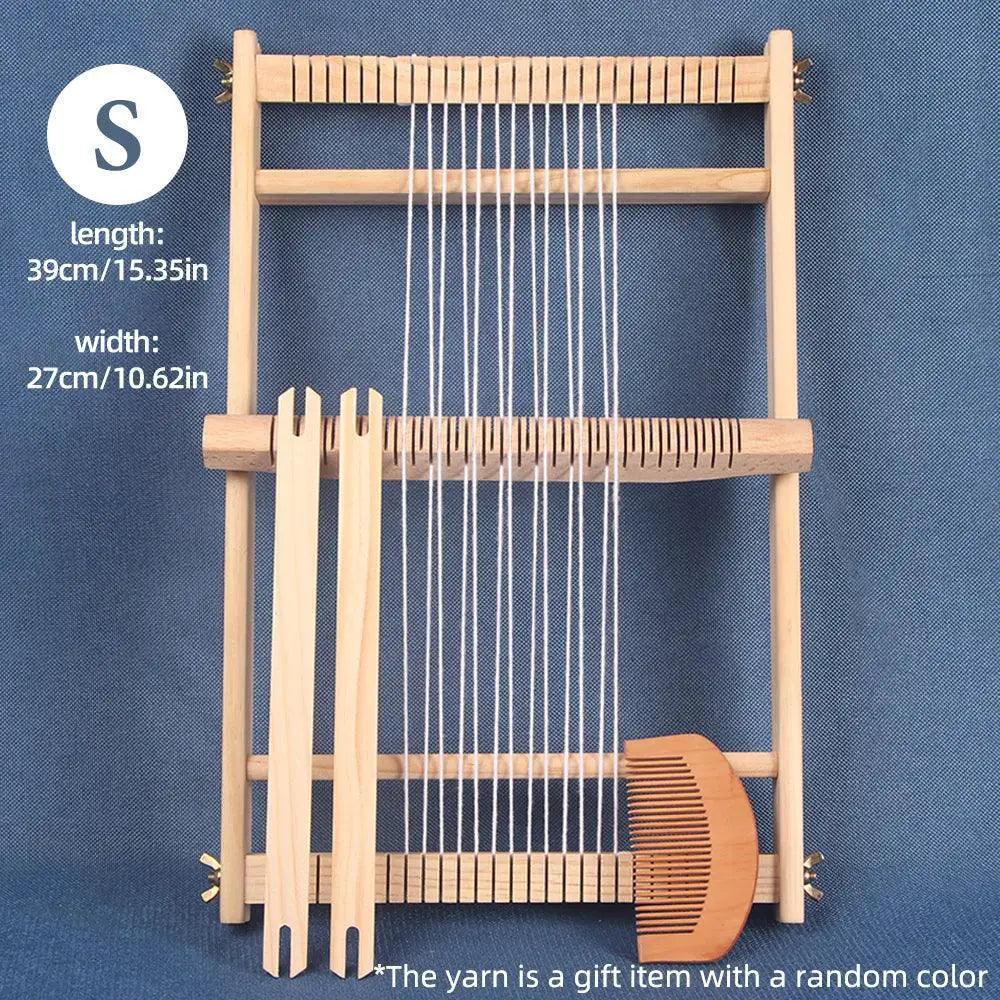 Wooden Loom for DIY Weaving Beech Wood 35 Notches - ToylandEU™