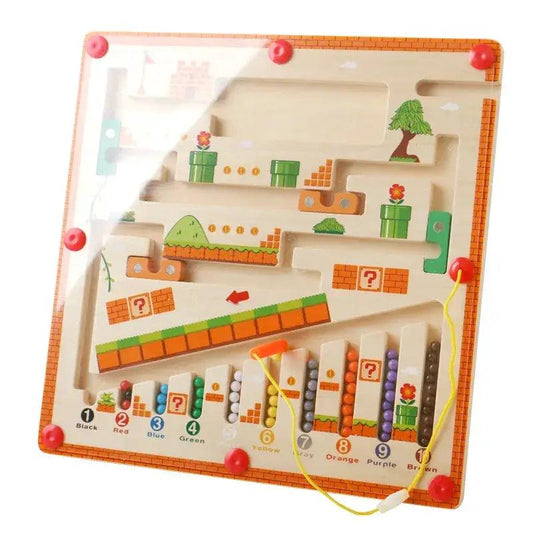 Wooden Magnetic Puzzle Board Montessori Counting Toys - ToylandEU™