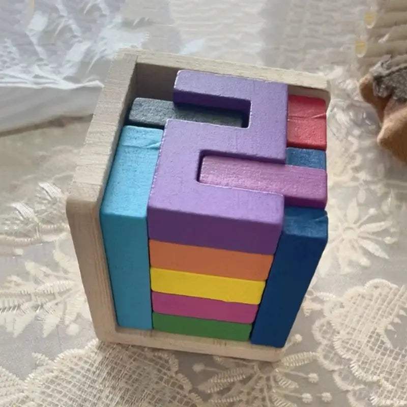 Wooden Math Logic Puzzle For Kids And Adults Educational - ToylandEU