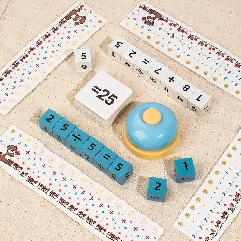 Wooden Math Thinking Games For Kids Number Puzzle Fun - ToylandEU