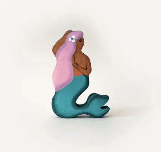 Wooden Mermaid Figure Sea Creature Playsets Premium - ToylandEU™