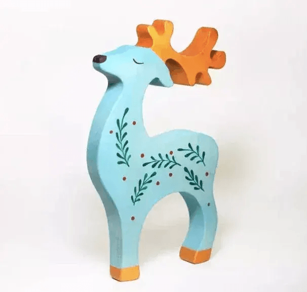 Wooden Reindeer Toy For Kids Durable And Eco Friendly - ToylandEU™