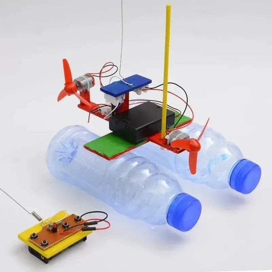 Remote Control Wind Ship Wooden STEM Toy For Kids - ToylandEU™