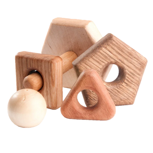 Wooden Stacking Toy Shape Blocks For Fine Motor Skills - ToylandEU™