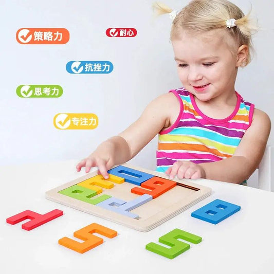 Wooden Tangram Puzzle For Kids Develops Spatial Skills - ToylandEU™