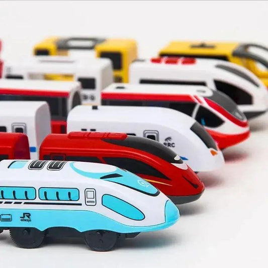 Wooden Train Set Electric Engine Premium Kids Gift - ToylandEU™