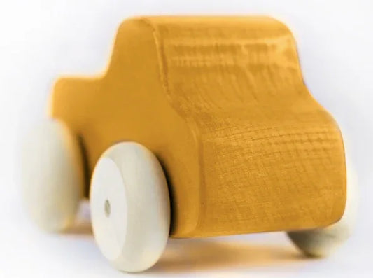 Wooden Truck With Movable Wheels And Back Compartment - ToylandEU