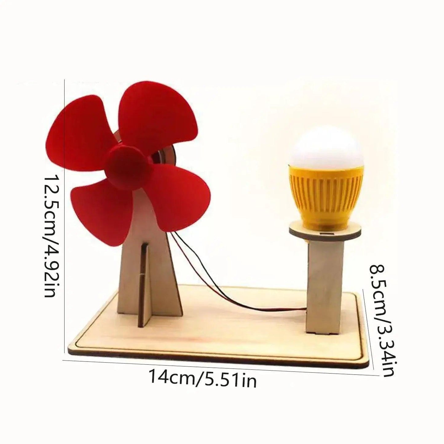 Wooden Wind Turbine STEM Toy Kit For Kids - ToylandEU™