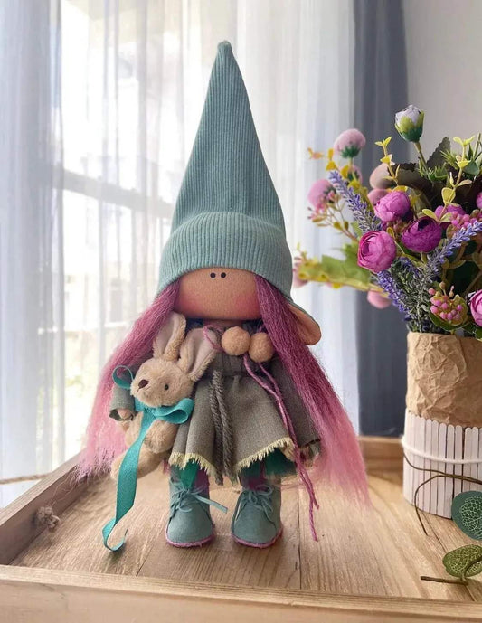 Woodland Fairy Doll Elvia Handmade Natural Materials - ToylandEU™