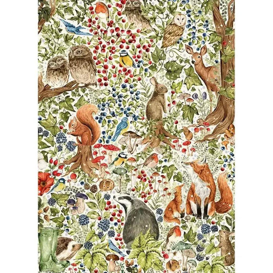 Woodland Wildlife Jigsaw Puzzle 1000 Pieces Cozy Winter - ToylandEU™