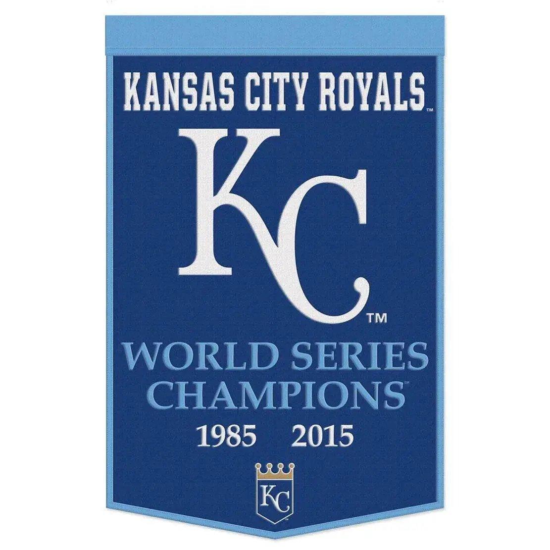 Kansas City Royals Wool Banner 24x38 Dynasty Champ Design - ToylandEU™