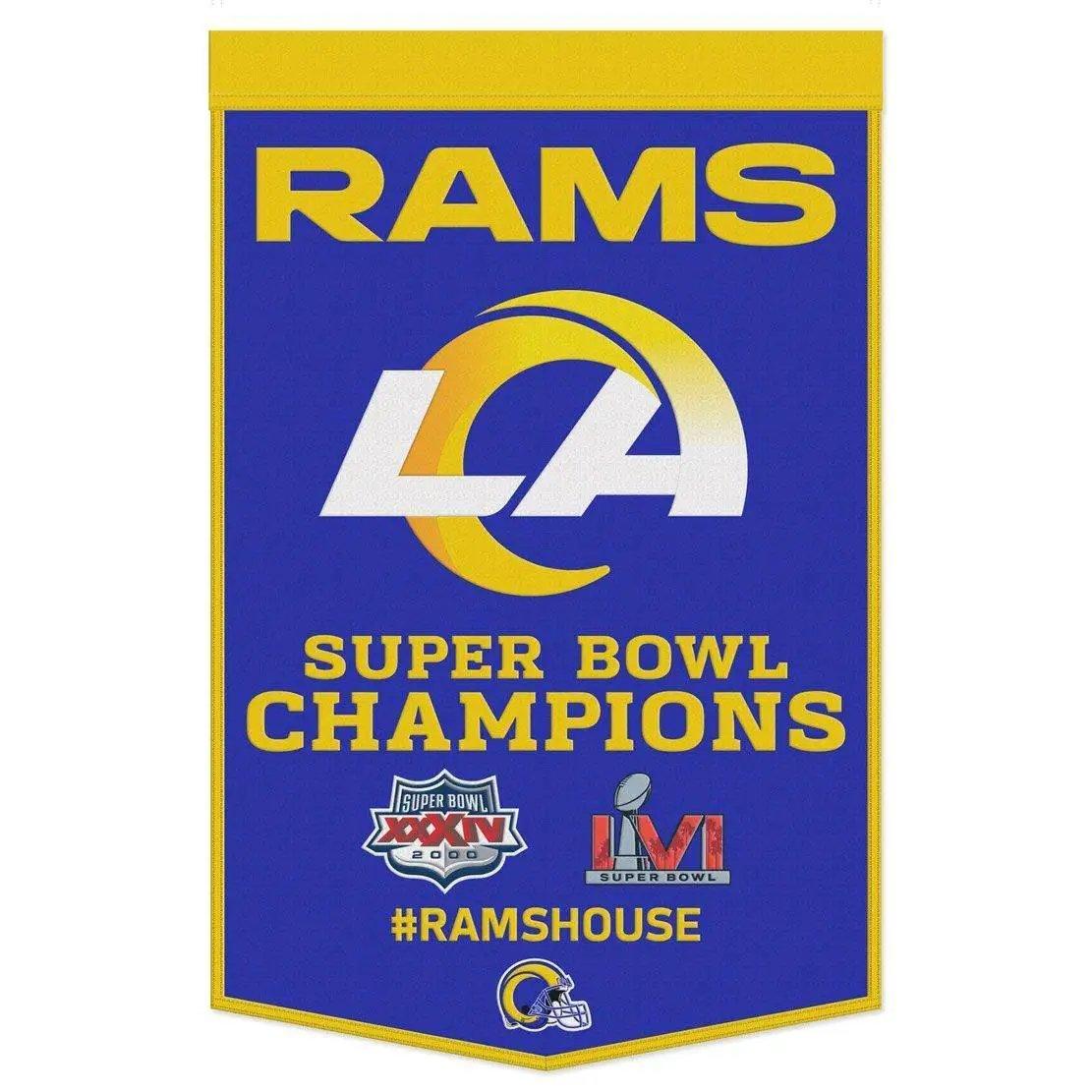 Los Angeles Rams Wool Banner 24x38 Dynasty Champ Design - ToylandEU™