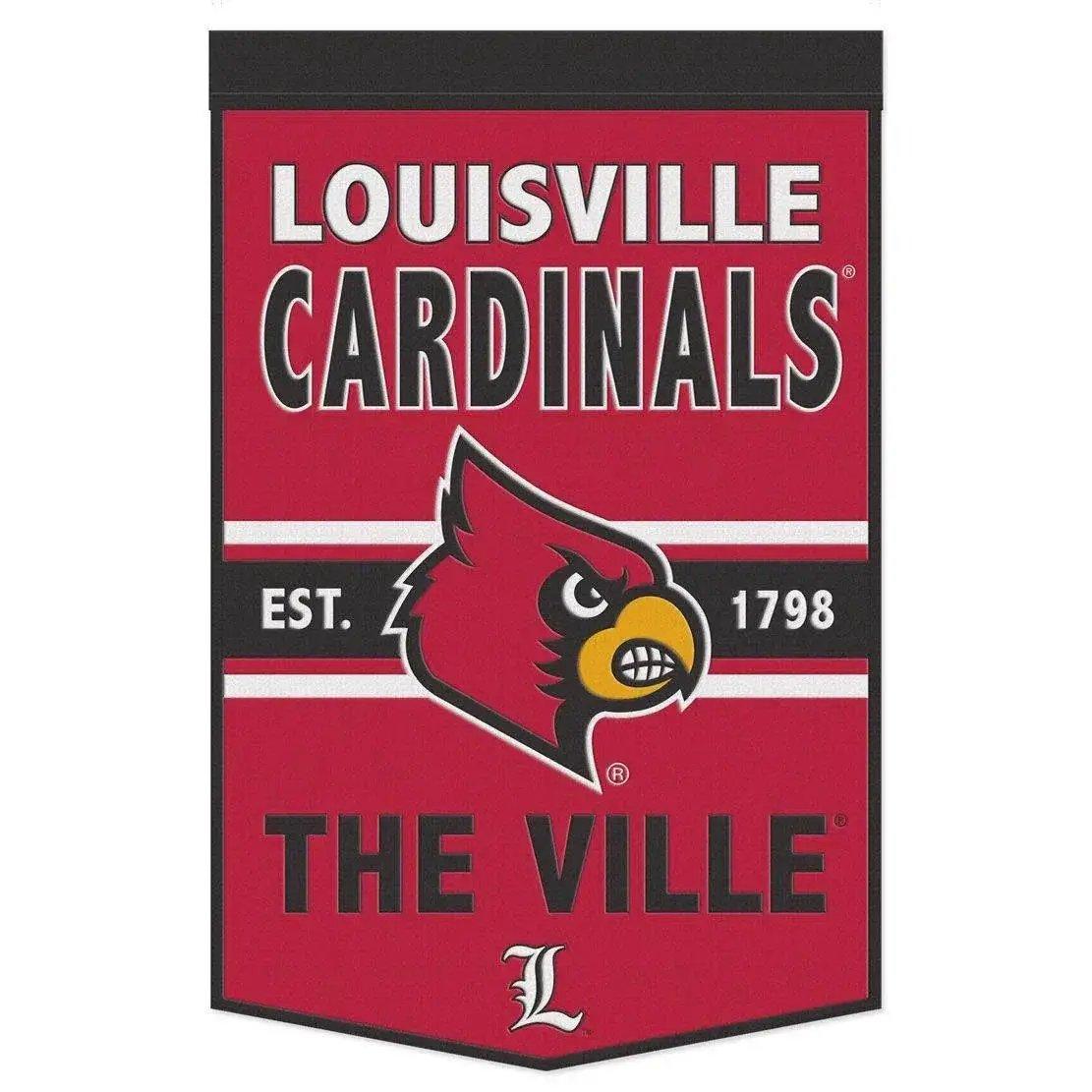 Louisville Cardinals Wool Banner 24x38 Dynasty Slogan - ToylandEU™