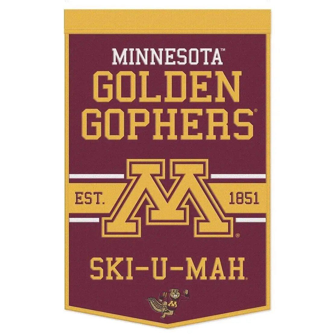 Minnesota Golden Gophers Wool Banner 24x38 Dynasty Slogan - ToylandEU™