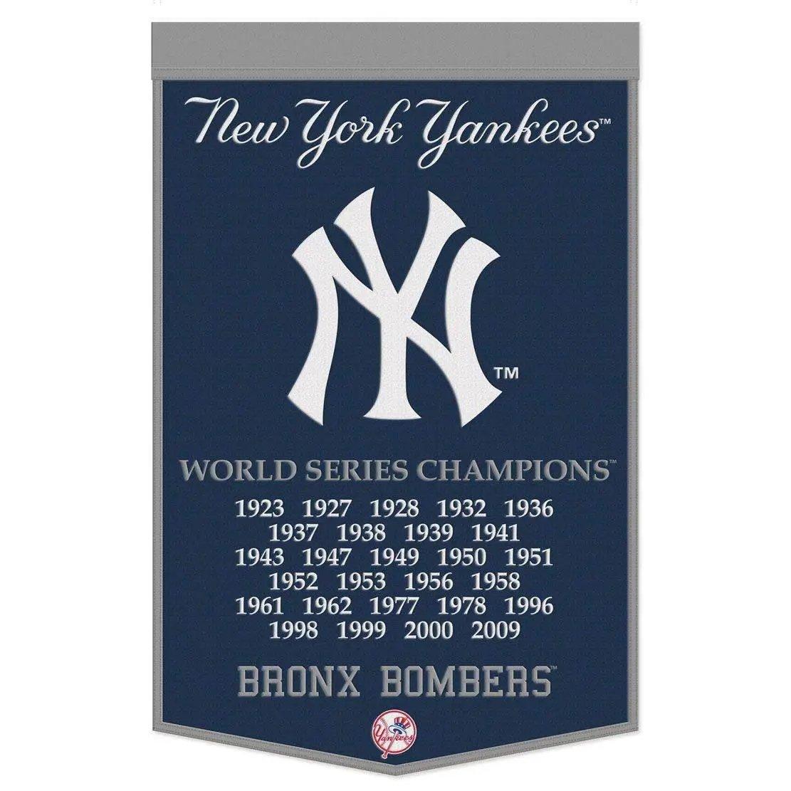 New York Yankees Wool Banner 24x38 Dynasty Champ Design - ToylandEU™