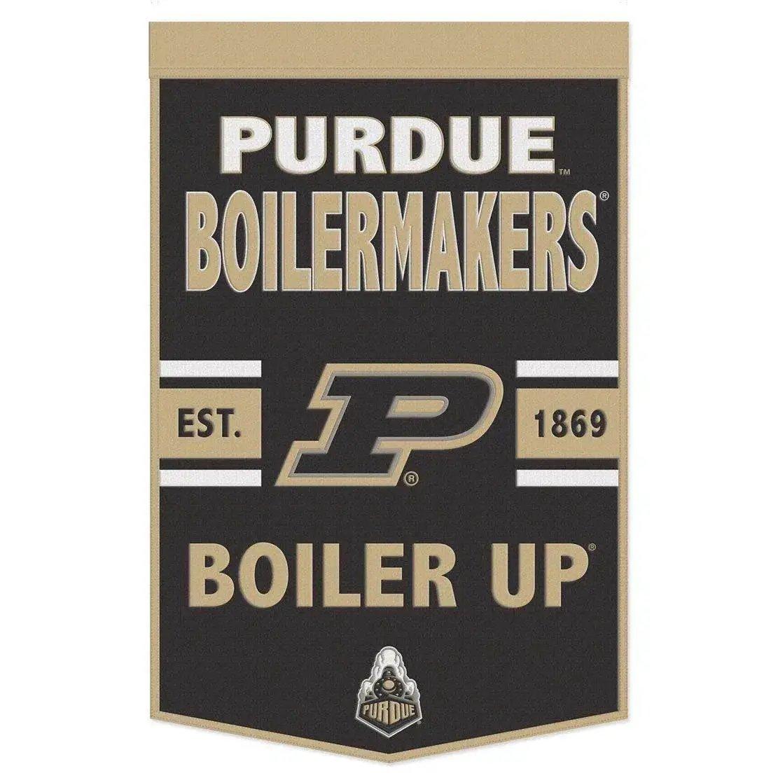 Purdue Boilermakers Wool Banner 24x38 Dynasty Slogan Design - ToylandEU™