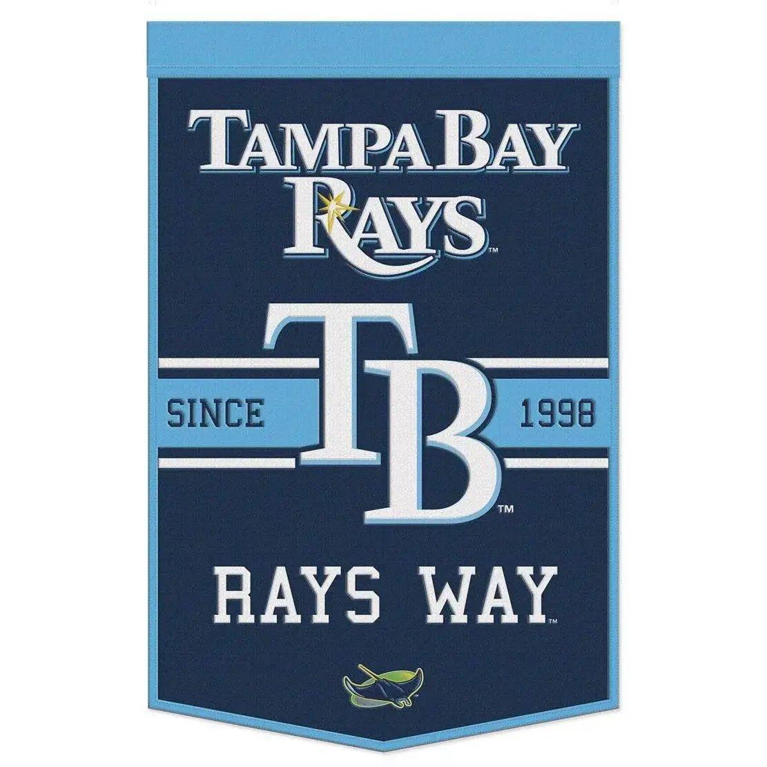 Tampa Bay Rays Wool Banner 24x38 Dynasty Slogan Design - ToylandEU™