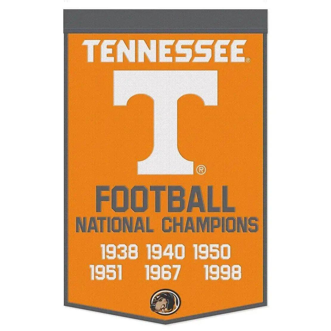 Tennessee Volunteers Wool Banner 24x38 Dynasty Champ Design - ToylandEU™