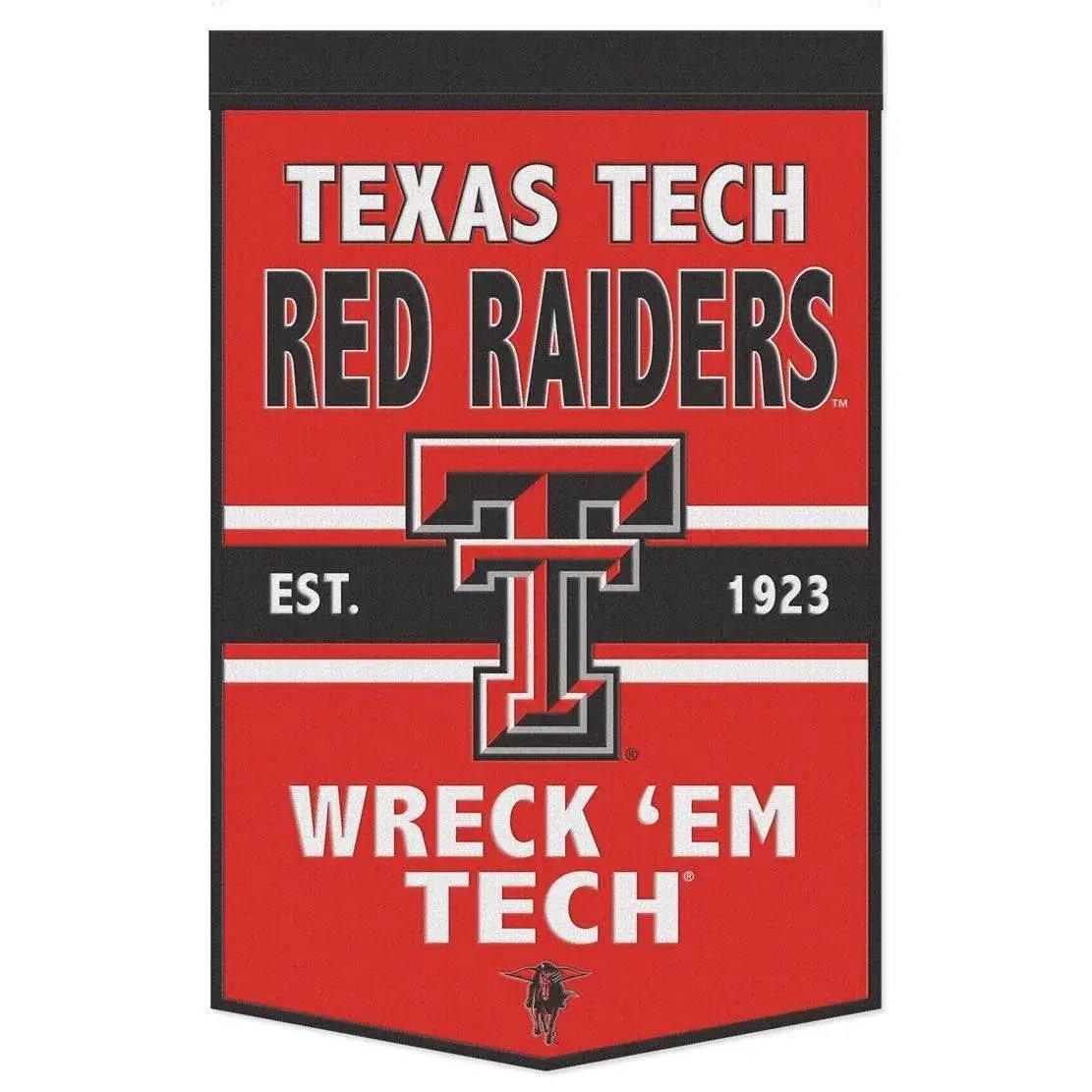 Texas Tech Red Raiders Wool Banner 24x38 Dynasty Slogan - ToylandEU™