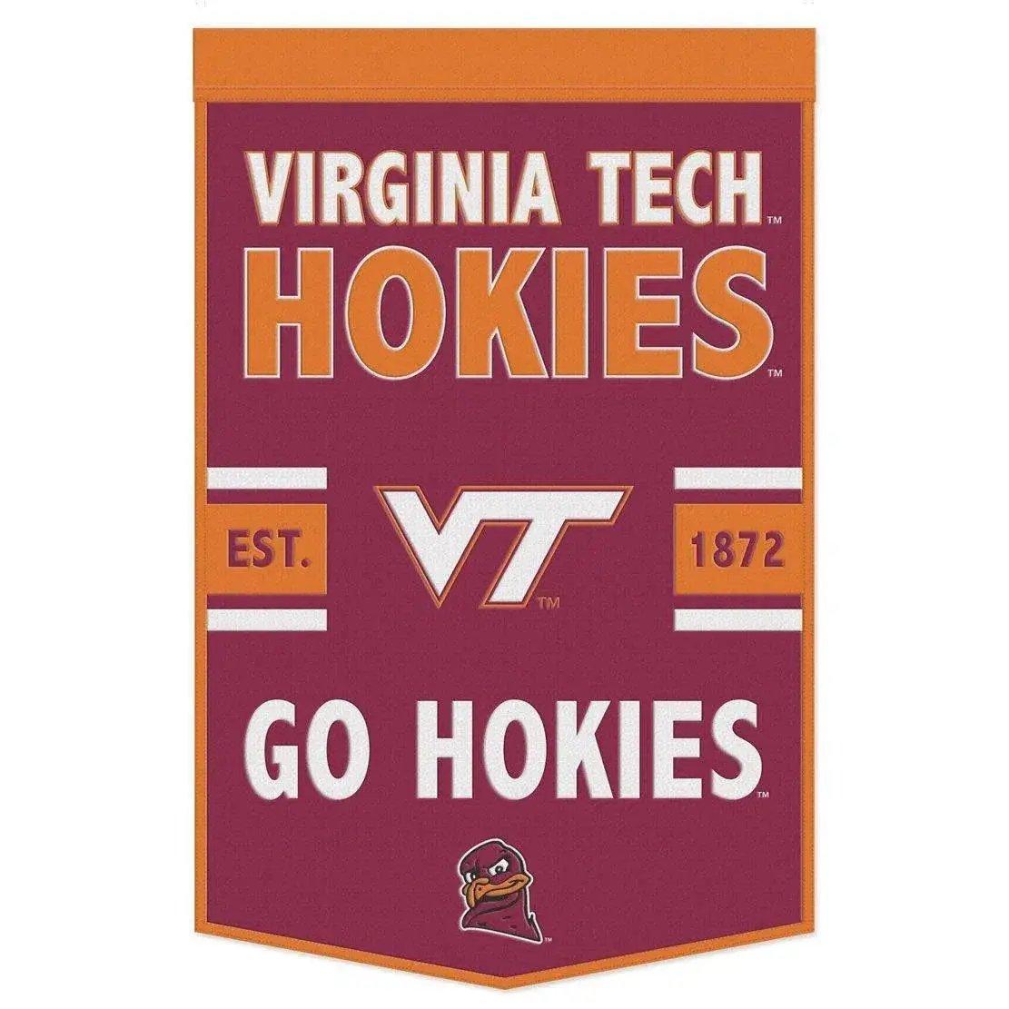 Virginia Tech Hokies Wool Banner 24x38 Dynasty Slogan - ToylandEU™