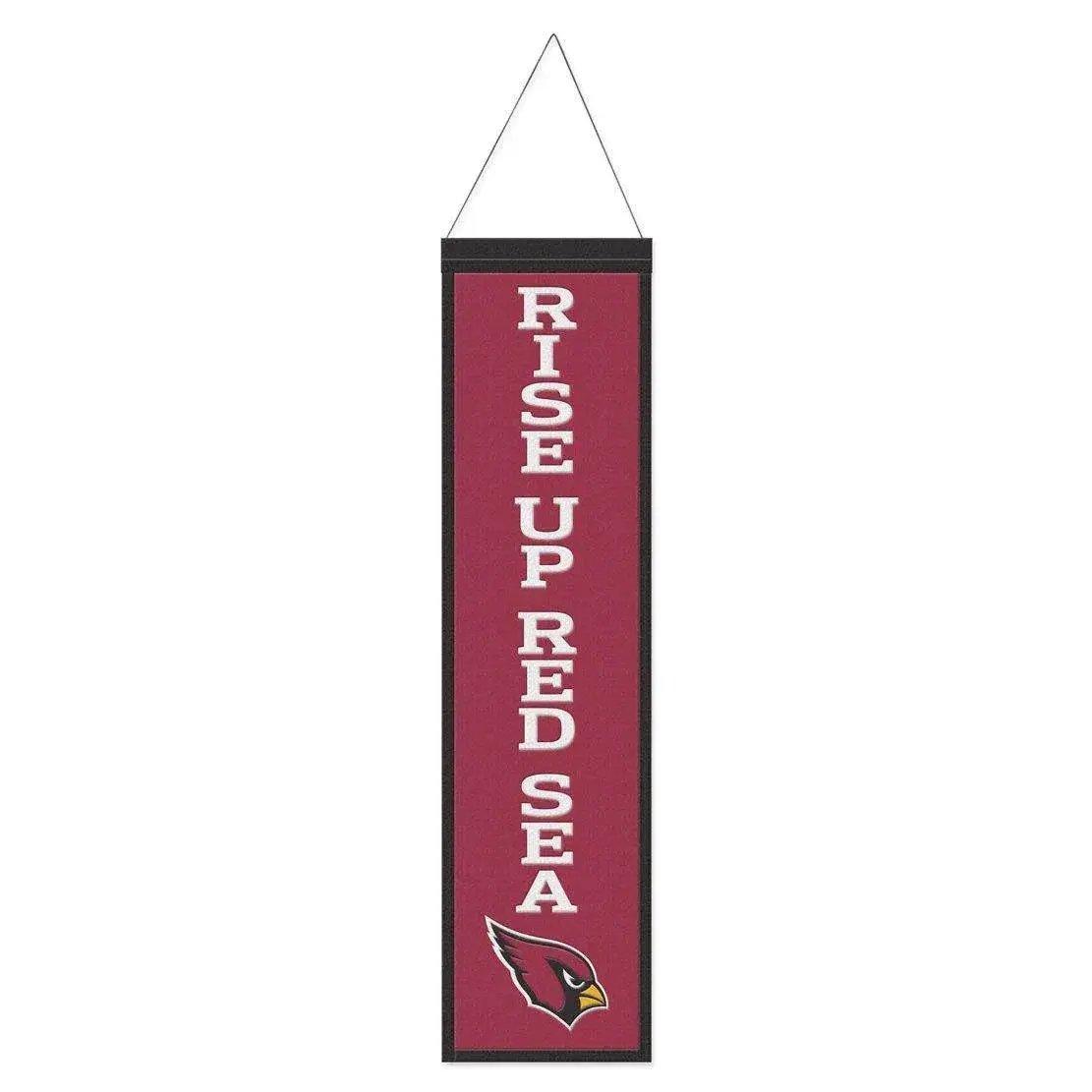 Arizona Cardinals Wool Banner 8x32 Heritage Slogan Design - ToylandEU™
