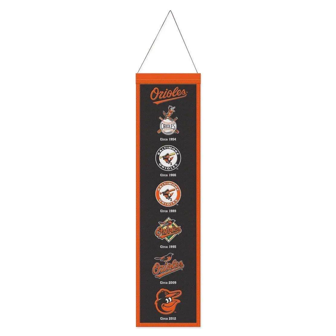 Baltimore Orioles Wool Banner 8x32 Heritage Evolution - ToylandEU™