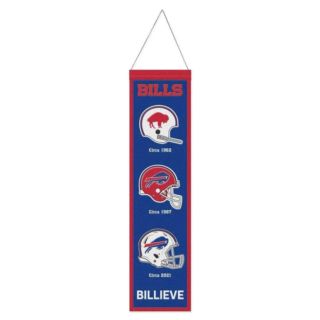 Buffalo Bills Wool Banner 8x32 Heritage Evolution Design - ToylandEU™