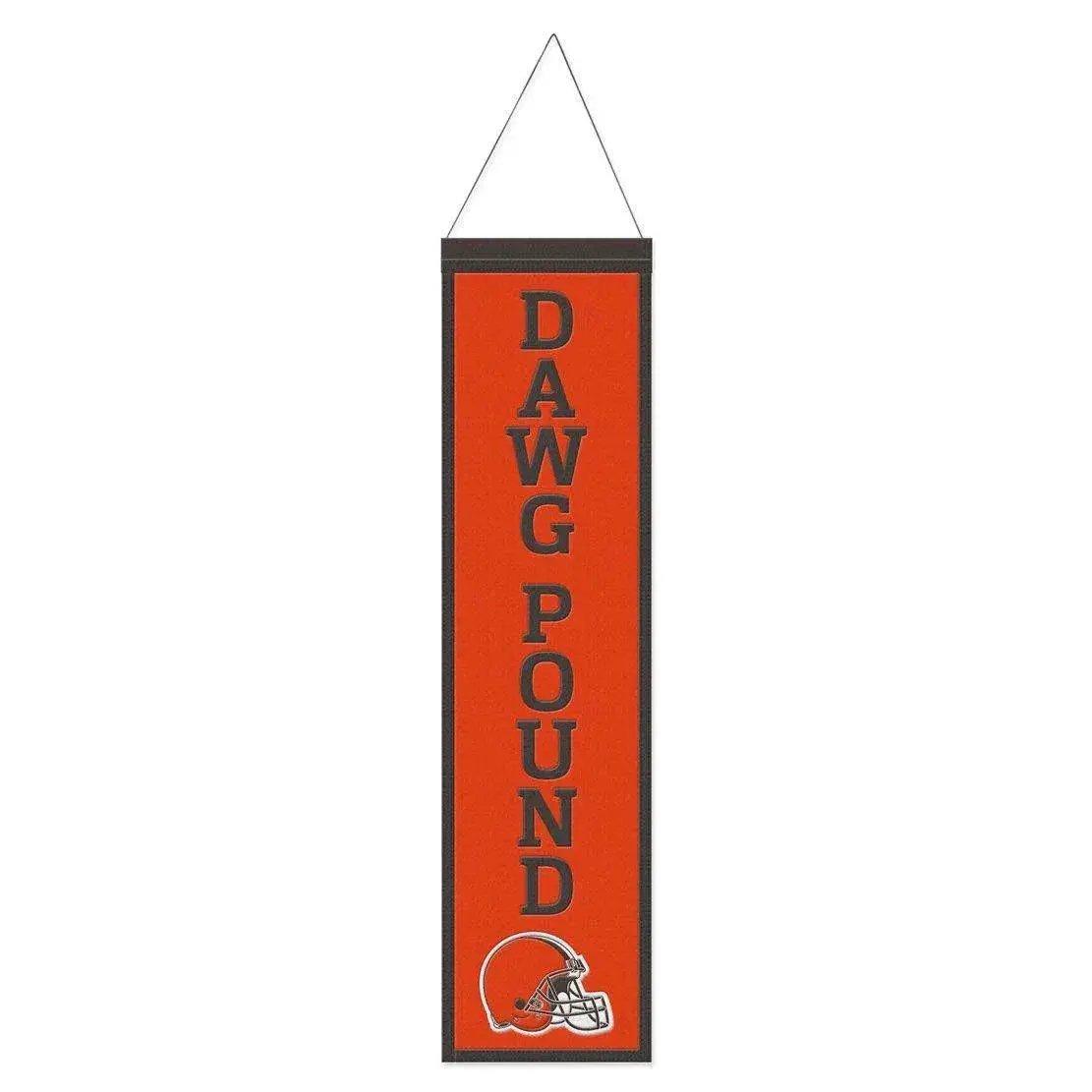 Cleveland Browns Wool Banner 8x32 Heritage Slogan Design - ToylandEU™